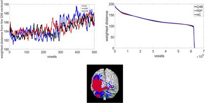 Chaos analysis of the brain topology in first-episode psychosis and clinical high risk patients